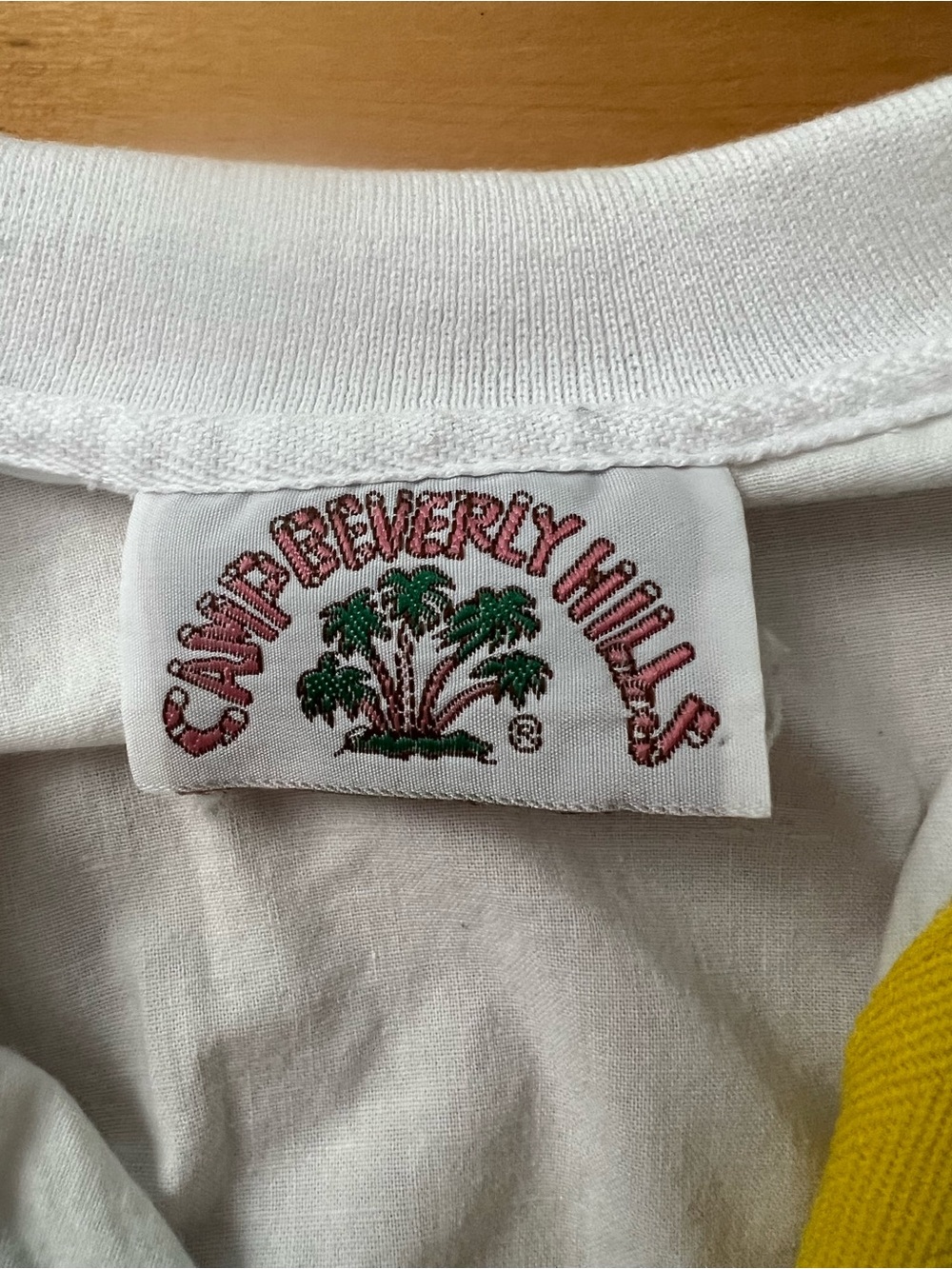 White Colorblock 'CAMP' Rugby Pullover Sweatshirt - Picture 3 of 3